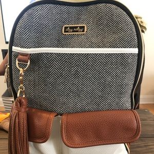 Itzy Ritzy Boss Bag Coffee and Cream EUC